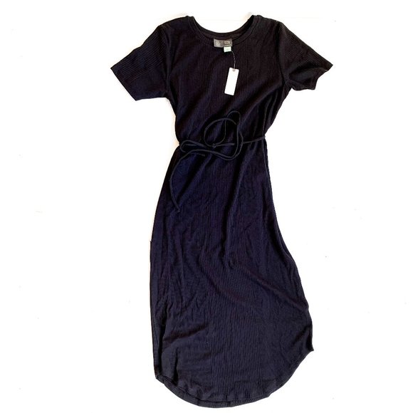 Anthropologie Dresses & Skirts - NWT anthropologie pima cotton casual black dress L